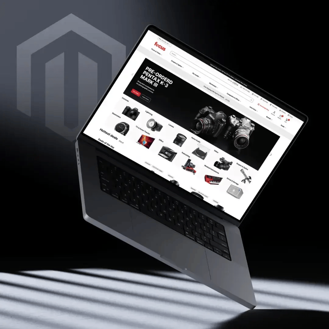 Screenshot of the Focus Camera website