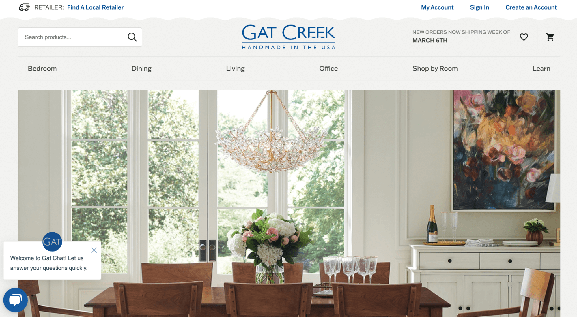 Gat Creek homepage