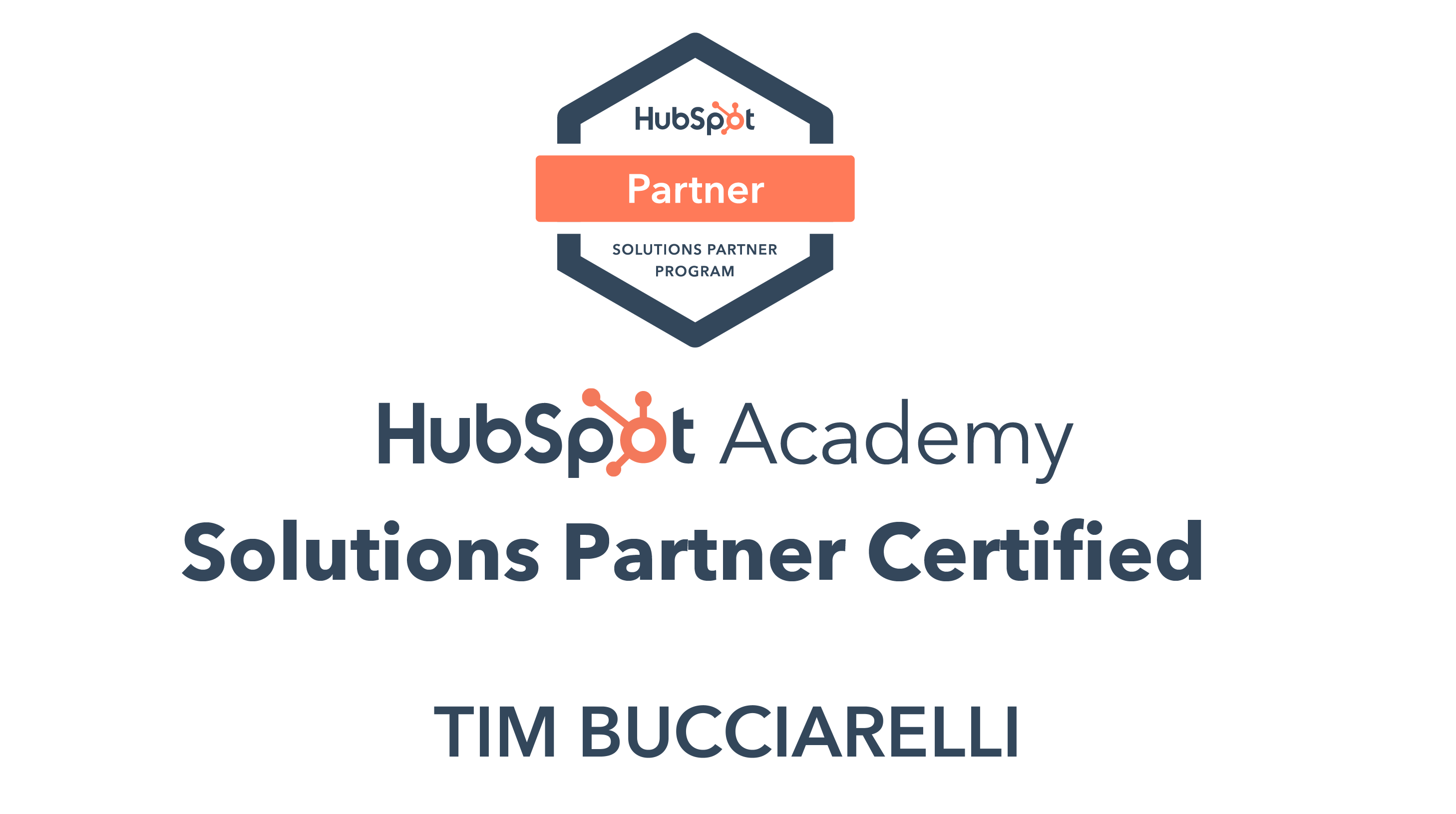 HubSpot Academy Solutions Partner Certified