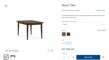 Gat Creek product configurator screenshot
