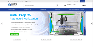 Omni International homepage