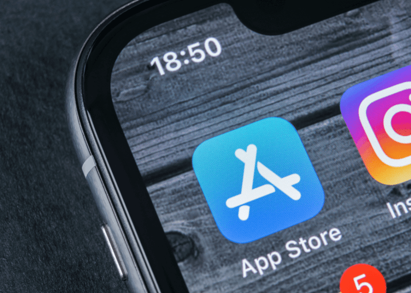 App store icon on an iPhone