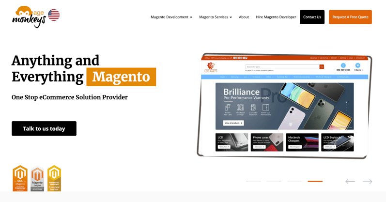 Mage Monkeys homepage: Anything and Everything Magento
