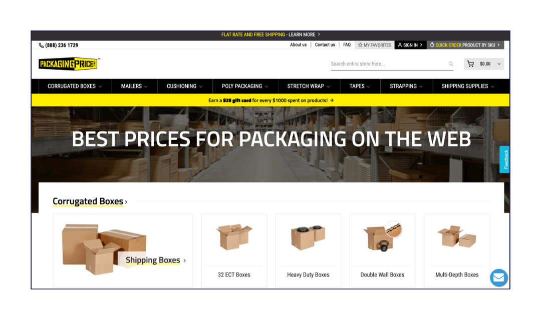 Packaging Price website